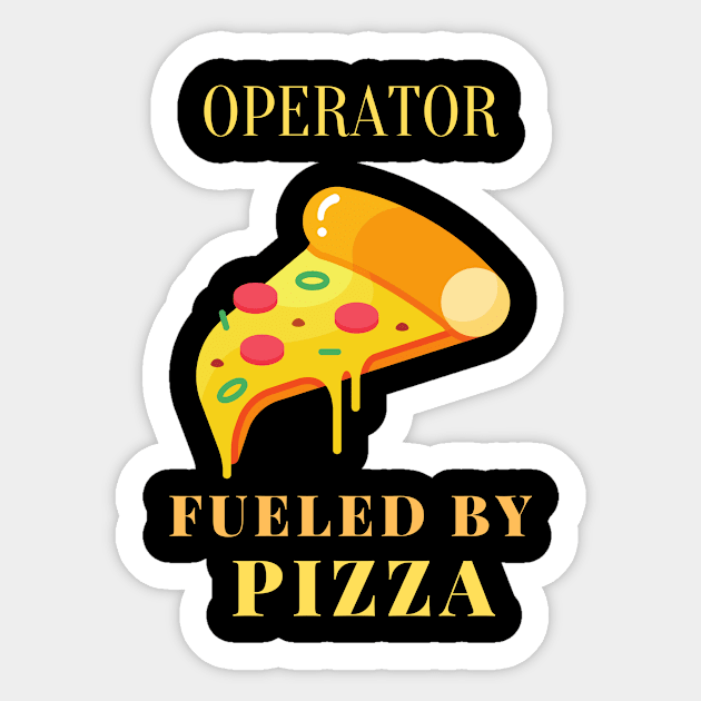 pizza operator Sticker by SnowballSteps